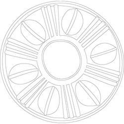 연화문수막새와당(201)