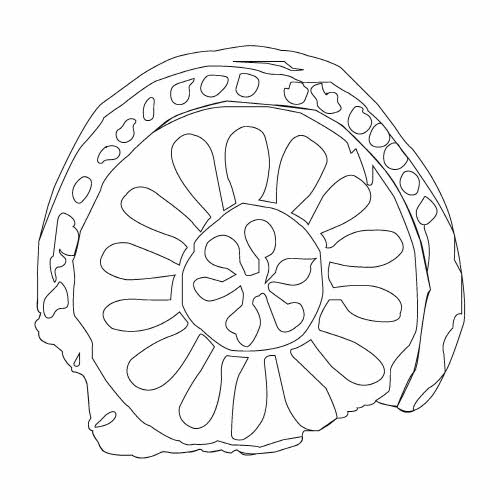 연꽃문수막새(110754)