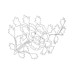 청화백자모란문합(114050)