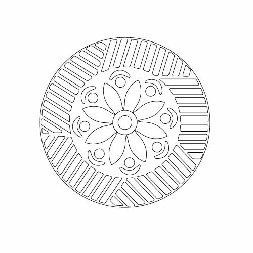 목각화문떡살(110596)