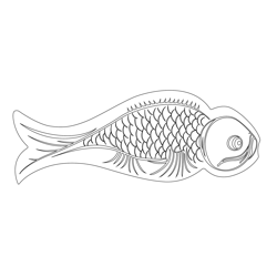 물고기모양 목판(115906)