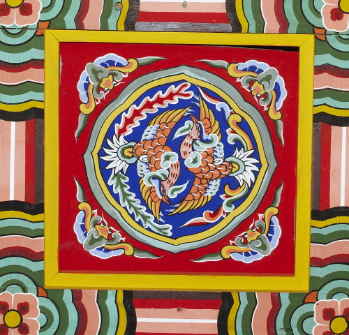 경복궁 강녕전 천장 반자청판(60805)