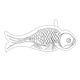 물고기모양 목판(115905)
