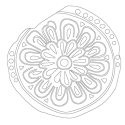 인동연화문 수막새(57980)