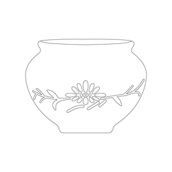 청화백자풀꽃문단지(1386)