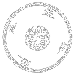 청자상감화문접시(18598)