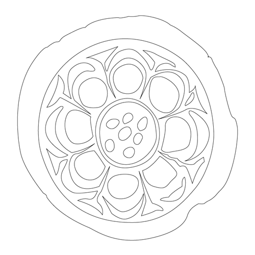 연화문수막새(51714)