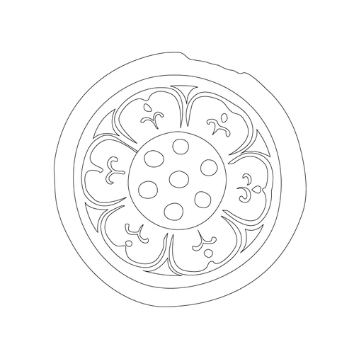 연화문수막새(51372)