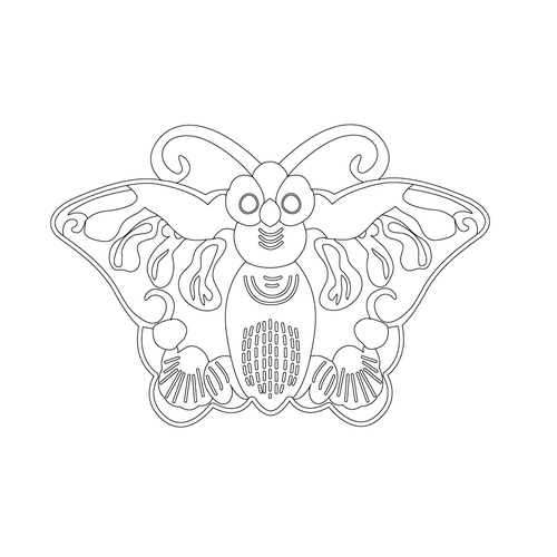 밀화복숭아형노리개(3801)