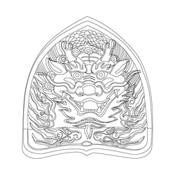 백담사 극락보전 망와(72368)