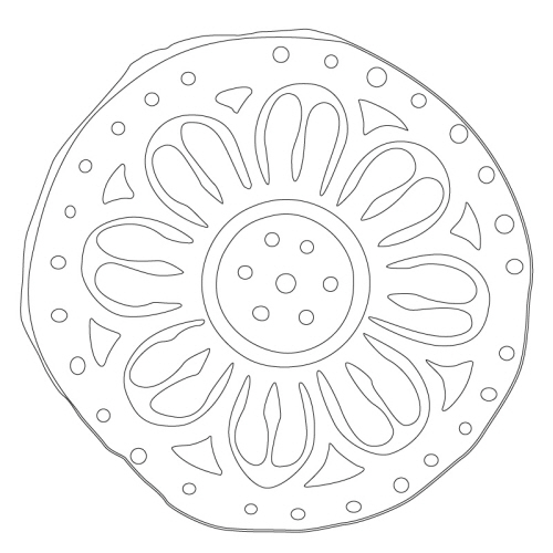 연화문수막새(23854)