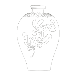 청자철화초문매병(114145)