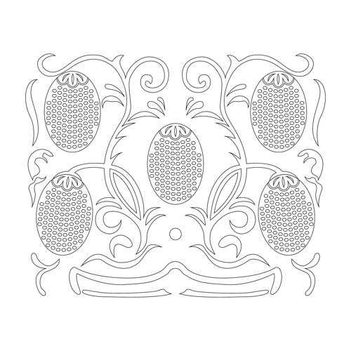 금동압출여지문과대장식(116390)