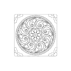 연꽃구름무늬전돌(113910)