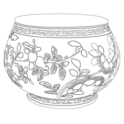 백자청화 항아리(58093)