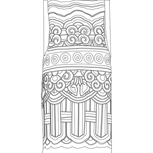 청룡사 대웅전 기둥(58777)