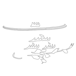 백자청화초문항아리(16367)
