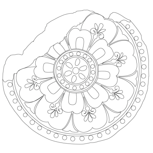 인동연화문수막새(22461)