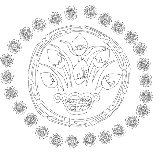 흰색 공단 치마(1376)
