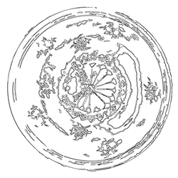청자상감석류문접시(17973)