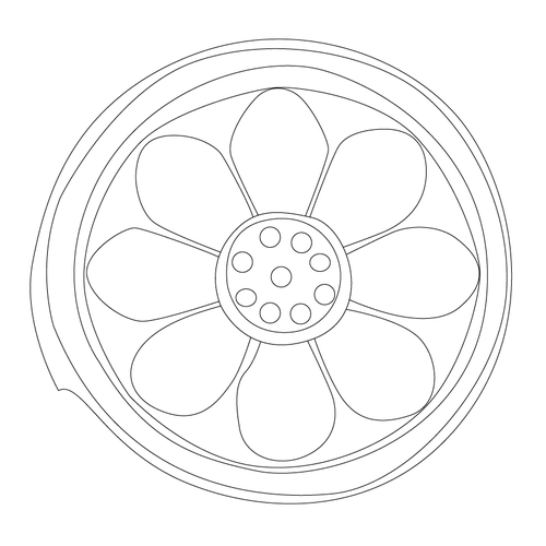 연화문수막새(53328)
