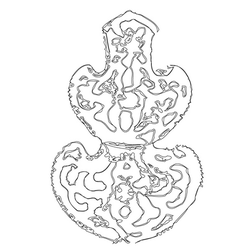 은파란바늘집단작노리개(17481)
