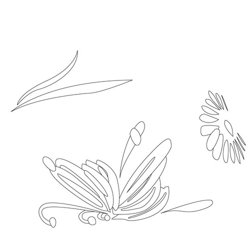 청화백자국화접문병(16619)