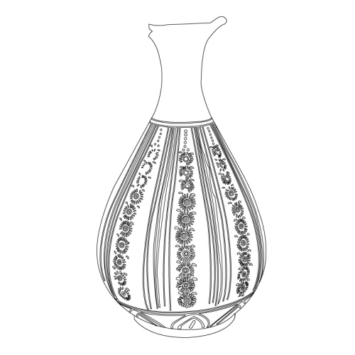 청자국화문주병(23161)