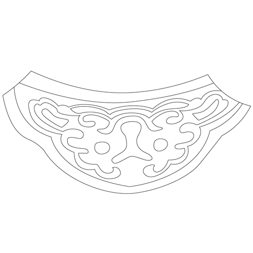 강화 유수부 동헌 암막새(59318)