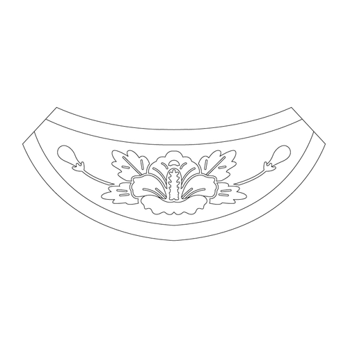 영릉 비각 암막새(1736)