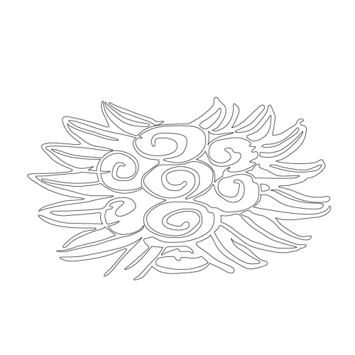 백자청화복자문접시(23154)