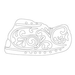 인동덩굴무늬암막새(52570)