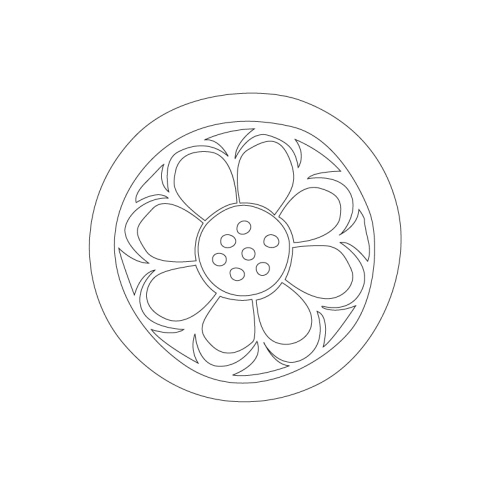 연화문수막새(22353)