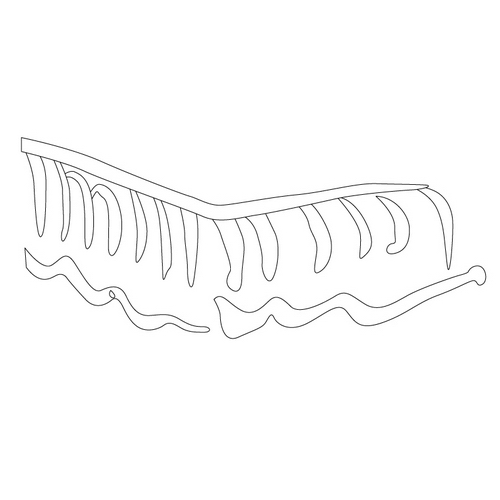 백자청화육각형연적(18606)