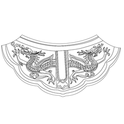 제주 관덕정 암막새(77620)