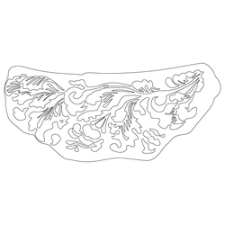 모란문 암막새(57987)