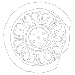 연꽃문 수막새(57850)