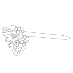 은제파란뒤꽂이(61249)