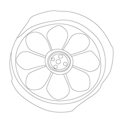 연화문수막새(53329)