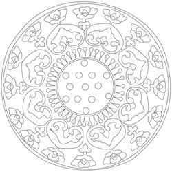 연꽃문 인동문, 구슬이음문, 빗금문(28937)