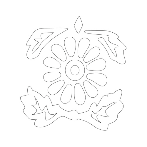꽃문,잎사귀문(30925)