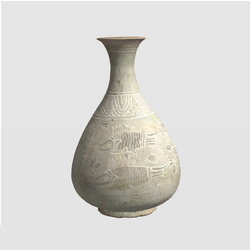 청자상감유노쌍어문병(7253)