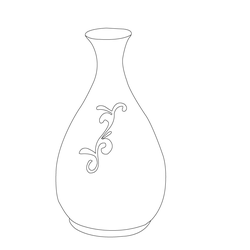 청자철화당초문병(77459)