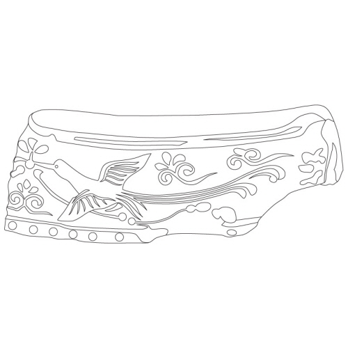 화조문암막새(23224)