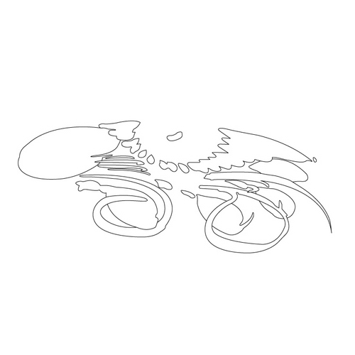 백자청화초문항아리(16547)