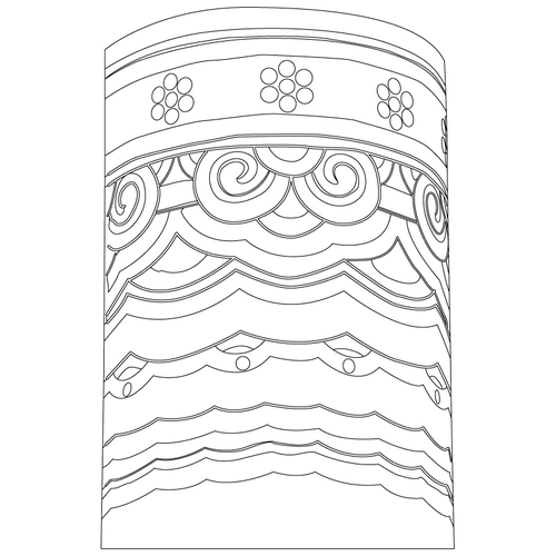 청룡사 사천왕문 기둥(58855)