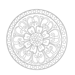 인동연꽃무늬수막새(52466)