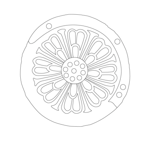 인동연화문수막새(22458)