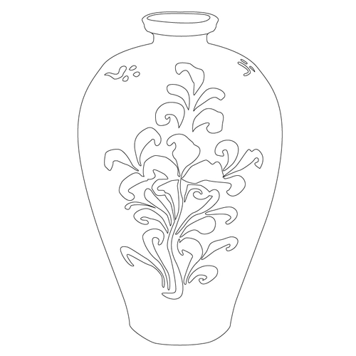 분청사기철화문매병(51386)