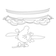 백자청화박쥐무늬항아리(16542)